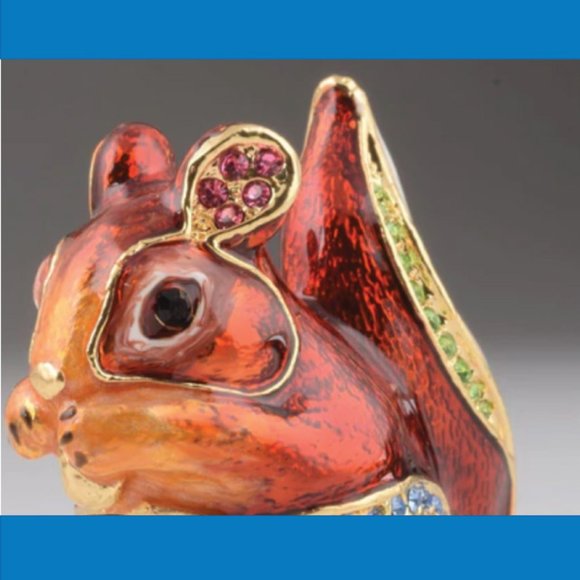 Original Keren Kopal Trinket Box - RED SQUIRREL - Picture 3 of 5
